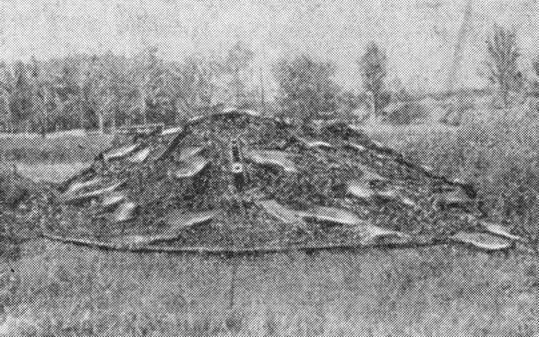 Рис 35 Маскировка орудия в окопе Маскировочное окрашивание как прием - фото 42