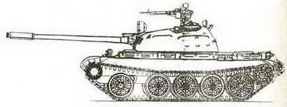 Средний танк Т55 с ДШКМ установлен в 1972 году Средний танк Т55 с - фото 350