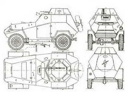 Легкий бронеавтомобиль БА64 серийный Опытный образец десантного варианта - фото 39