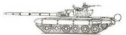 Основной танк Т72 А Основной танк Т72 А вид сзади Основной танк - фото 430