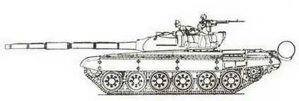 Основной танк Т72 А первых серий Основной танк Т72 А научениях - фото 433