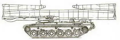 Танковый мостоукладчик МТУ72 ТАНКОВЫЙ ТЯГАЧ Т34Т Состояние создан в 1958 - фото 560