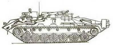 Инженерная разведывательная машина Жук ГУСЕНИЧНЫЙ МИННЫЙ ЗАГРАДИТЕЛЬ ГМЗ - фото 574