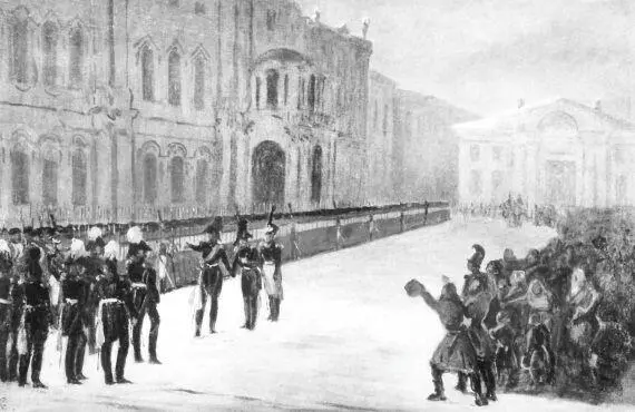 А Ладюрнер Эскиз по рисунку императора Николая I Конец 1840х гг События - фото 135