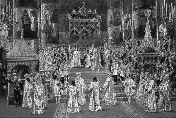 Ж Беккер Коронация императора Александра III и императрицы Марии Федоровны - фото 33