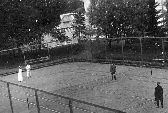 Теннисный корт Федоровский городок Царское Село Великие княжны Мария и - фото 133