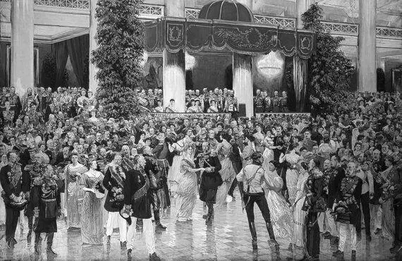 Бал в Петербургском Дворянском собрании 23 февраля 1913 г ДН Кардовский - фото 177