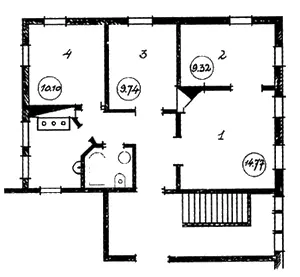 План квартиры в Гендриковом переулке 19261930 1 столовая 2 комната В - фото 116
