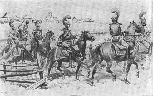 Французские карабинеры в 1812 г Трубачи французских кирасир в 1812 г - фото 34