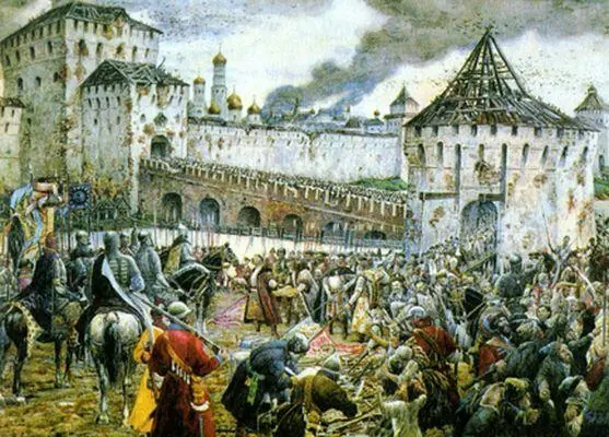 Э Лисснер Польские паны осажденные в Московском Кремле сдаются русскому - фото 24