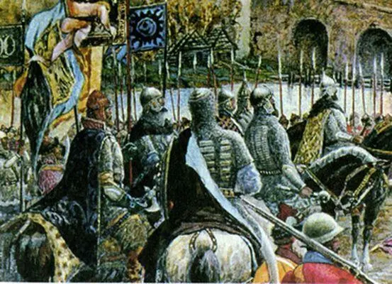 Фрагмент картины изображающий русских воинов Никакой разницы между ними и их - фото 25