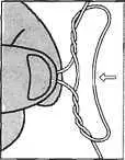 625 Сделав 45 подобных манипуляций слегка подтяните петлю за вершину - фото 121
