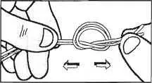 251 Сложите две лески выравнивая концы и сделайте из них простой узел - фото 35
