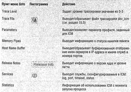 Пункт меню Goto Пиктограмма Действие SAP Directories Переход к - фото 205
