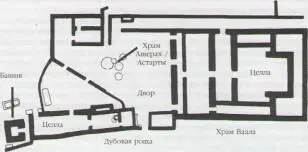 План храмового комплекса MB ПВ в Аварисе построенного амаликитянами из - фото 95