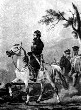 М Дюбург по рис А Орловского Раскраш гравюра 1814 Денис Васильевич - фото 107