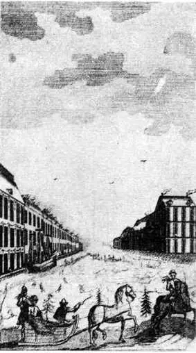 О Эллигер Офорт Ок 1728 Шереметево подворье Ф Васильев Рис Ок - фото 155
