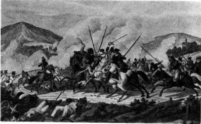 К Раль по рис И А Клейна Раскраш гравюра Оберофицер лейбгвардии - фото 174