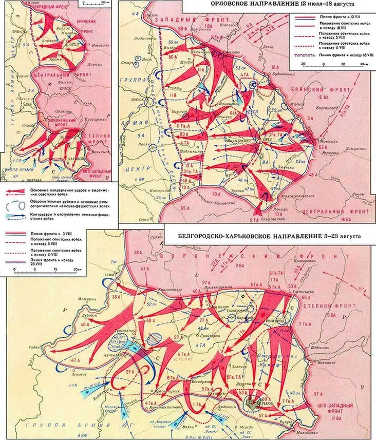 Курская битва Контрнаступление советских войск Июль август 1943 г - фото 5