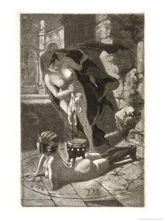 Иллюстрация к книге Ведьма Мишле М ван Меле Эстамп Париж Национальная - фото 50