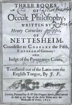 Титульный лист книги Агриппы Об оккультной философии 1654 г Иоганн Вейер - фото 60
