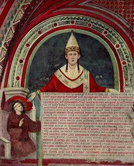 Римский папа Иннокентий III и святой Доминик Фреска XIII в Жак де Моле - фото 17
