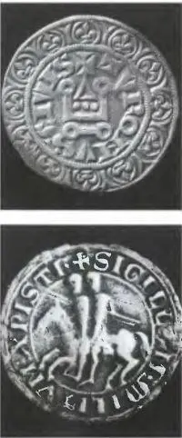 Монета и печать тамплиеров Святой Доминик Б Дженнари 1649 г Святой - фото 19