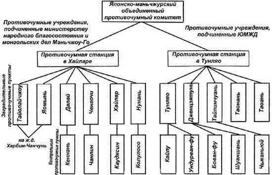 112 Схема противочумной организации МаньчжоуГо Николаев НИ 1949 Такая - фото 111