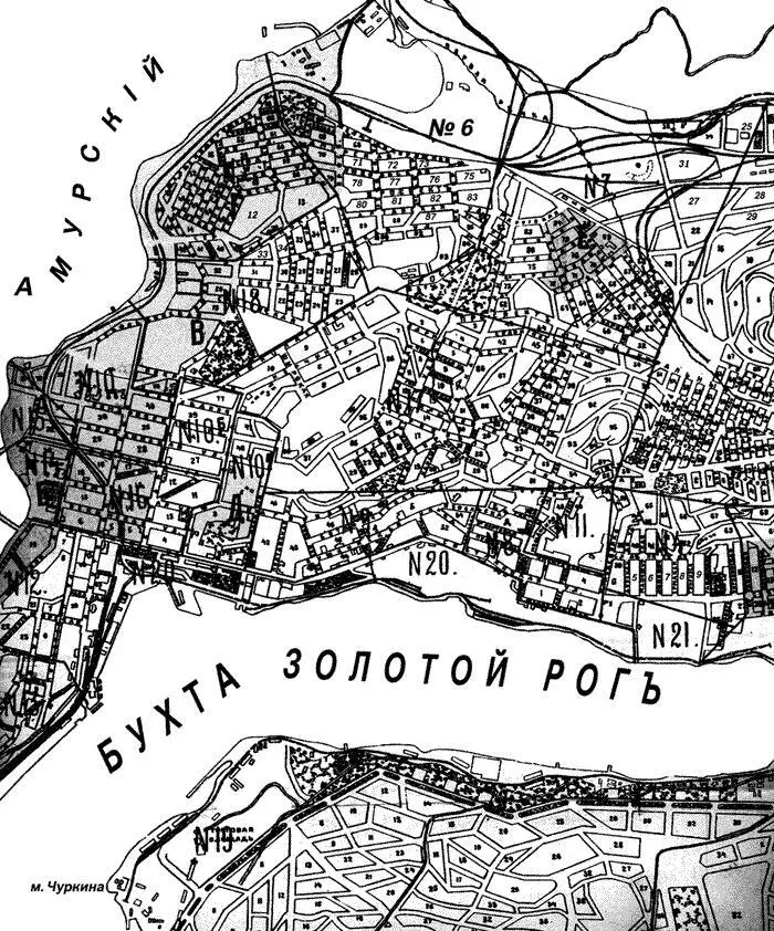 84 План Владивостока 1921 г с выделенными зачумленными кварталами - фото 83