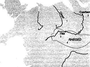 Карта 34 Положение Регеда в Северном Уэльсе 1 Клуйд 2 Каэрллеон 3 - фото 38