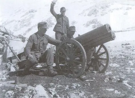 Германская 75мм горная пушка образца 1915 года австрийской разработки на - фото 11