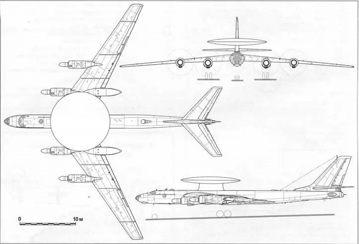 Самолёт ДРЛО на базе Ту95 проект Проведённый анализ и первые оценочные - фото 2