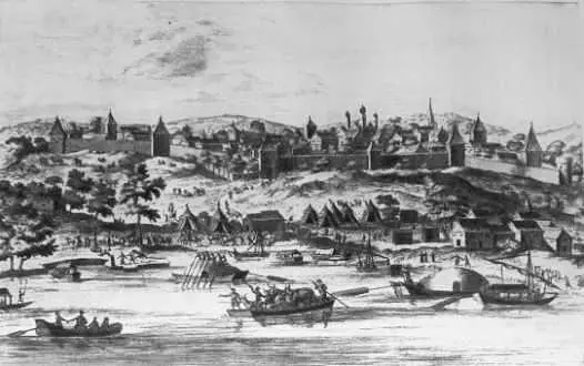 Царицын Гравюра начала XVIII века Воронеж Верфи Гравюра начала XVIII - фото 30