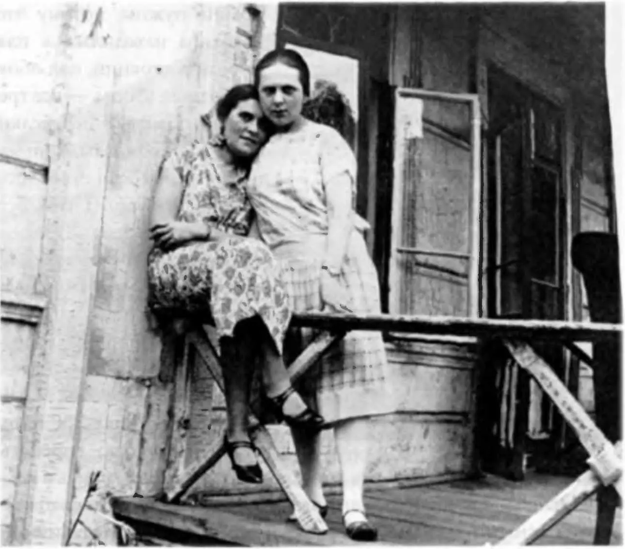 Эльза и Лили на даче в Сокольниках в 1925 г когда впервые после 1918го Эльза - фото 127