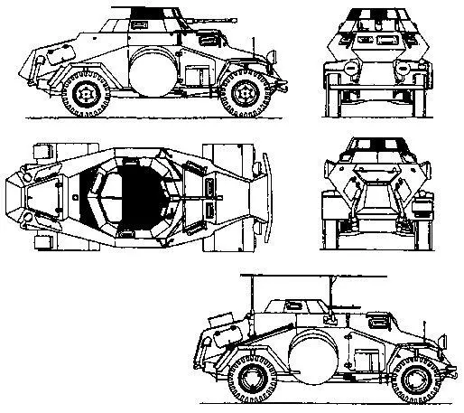 Немецкие лёгкие бронеавтомобили Sd Kfz 221223 Тяжёлая трёхосная специальная - фото 38