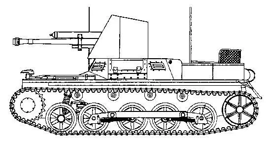 47см противотанковая СУ на базе танка PZ Kpfw I 20мм зенитная СУ на - фото 45