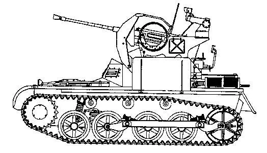 20мм зенитная СУ на базе танка PZ Kpfw I Машина технической помощи на - фото 46