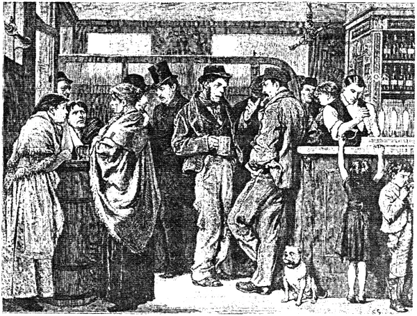 Воскресный день в трактире Рисунок из журнала The Graphic 1879 Ну и - фото 32