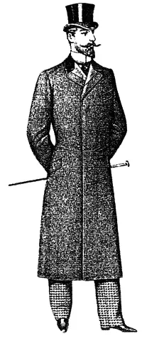 Пальто Честерфилд Рисунок из журнала Modes nouvelles de Paris 1894 - фото 129