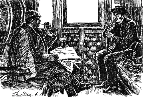 Ольстер Рисунок из журнала Punch 1892 Шерлок Холмс в Ольстере с - фото 131