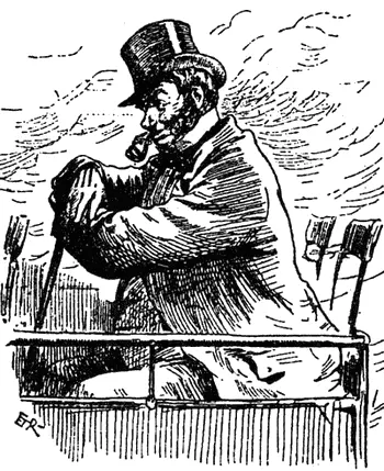 Пассажир империала Рисунок из журнала Punch 1891 Этот тип омнибуса - фото 193