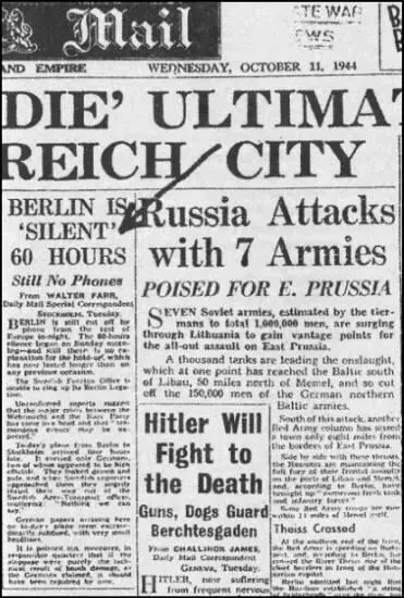 Статья из Дейли мегл за октябрь 1944 года о перебоях в работе берлинской - фото 15