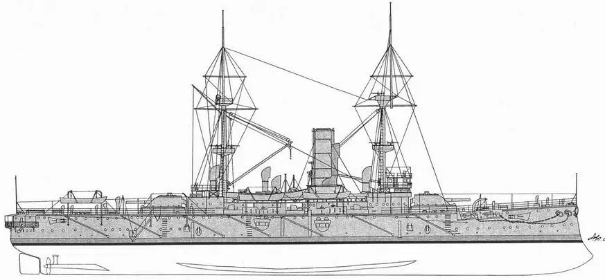 БарфлерВнешний вид корабля по состоянию на 1894 г Барфлер Зачислен в - фото 25