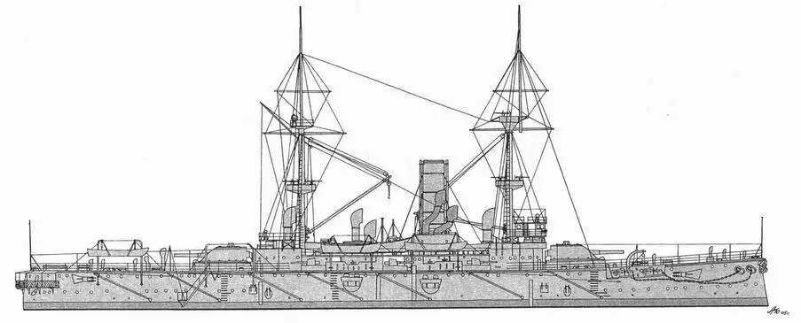 ЦентурионВнешний вид корабля по состоянию на 1894 г БарфлерВнешний - фото 26
