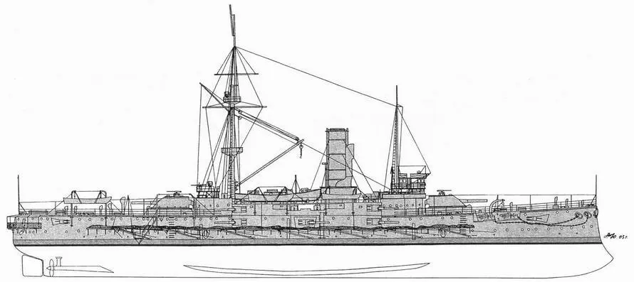 БарфлерВнешний вид корабля по состоянию на 1904 г после реконструкции - фото 27