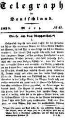Страница из журнала Telegraph fur Deutschland со статьёй Ф Энгельса Письма - фото 7