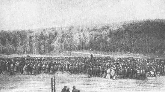 Митинг рабочих на реке Талке 1905 год Дом Соколова где был арестован М - фото 21