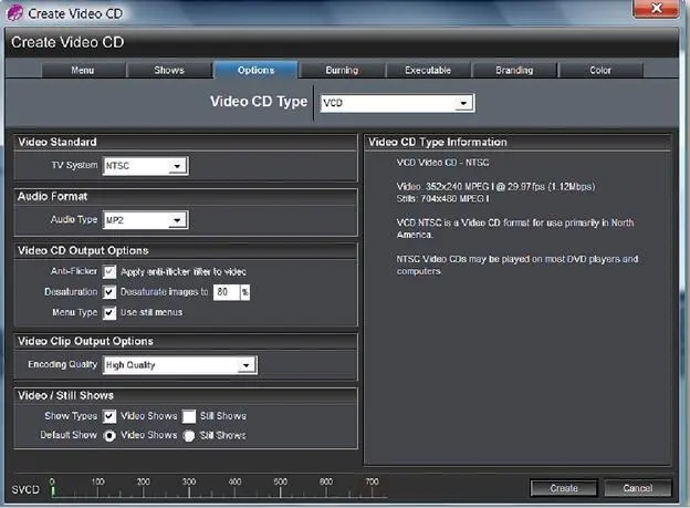 Опция Video CD TypeТип компактдиска позволяет определить какой видео - фото 225