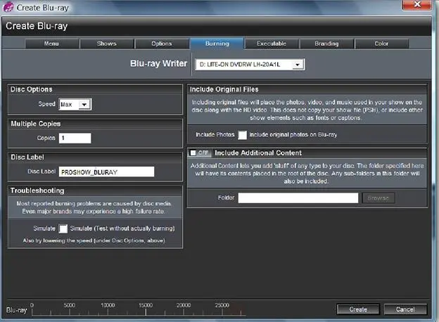 Опция Bluray WriterДисковод Bluray это выпадающий список который - фото 227