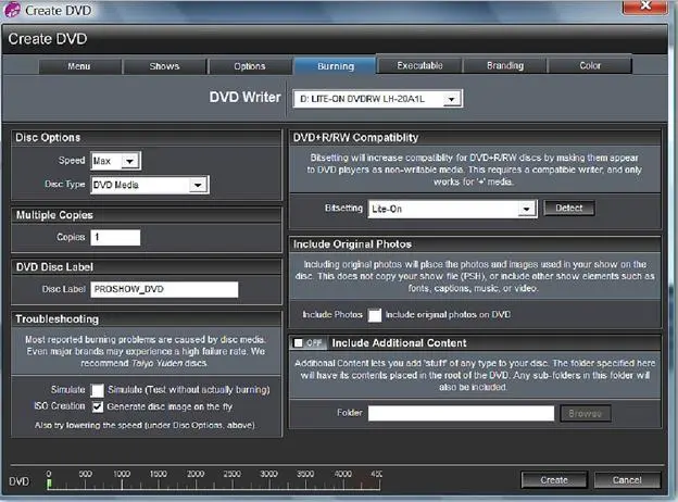 Опция DVD WriterДисковод DVD позволяет выбрать какое пишущее устройство DVD - фото 226